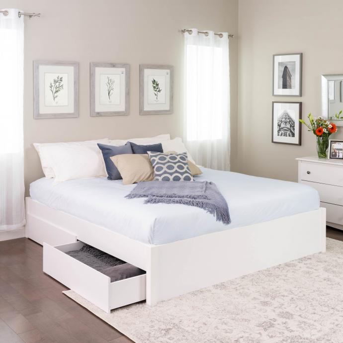 King Select 4-Post Platform Bed with 2 Drawers