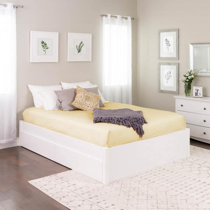 Queen Select 4-Post Platform Bed with 2 Drawers