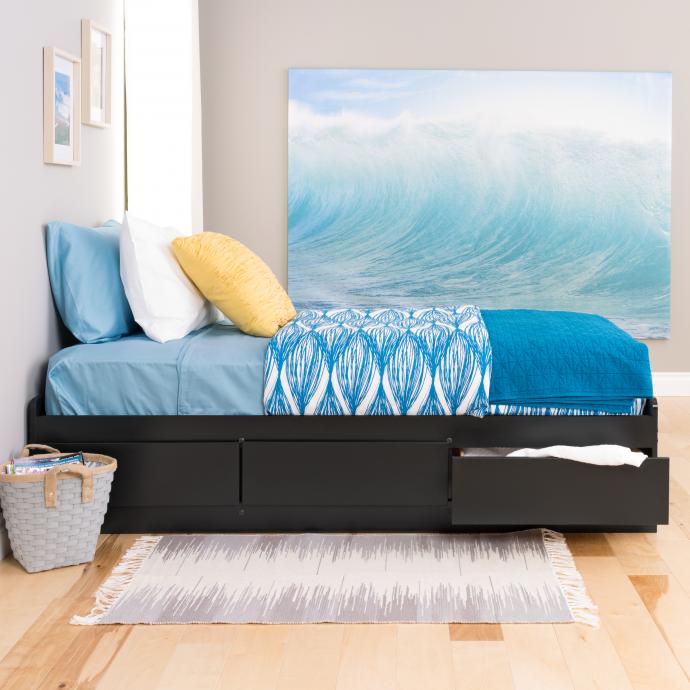 Twin XL Mate’s Platform Storage Bed with 3 Drawers
