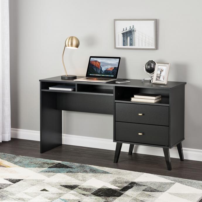 Milo Desk with Side Storage and 2 Drawers