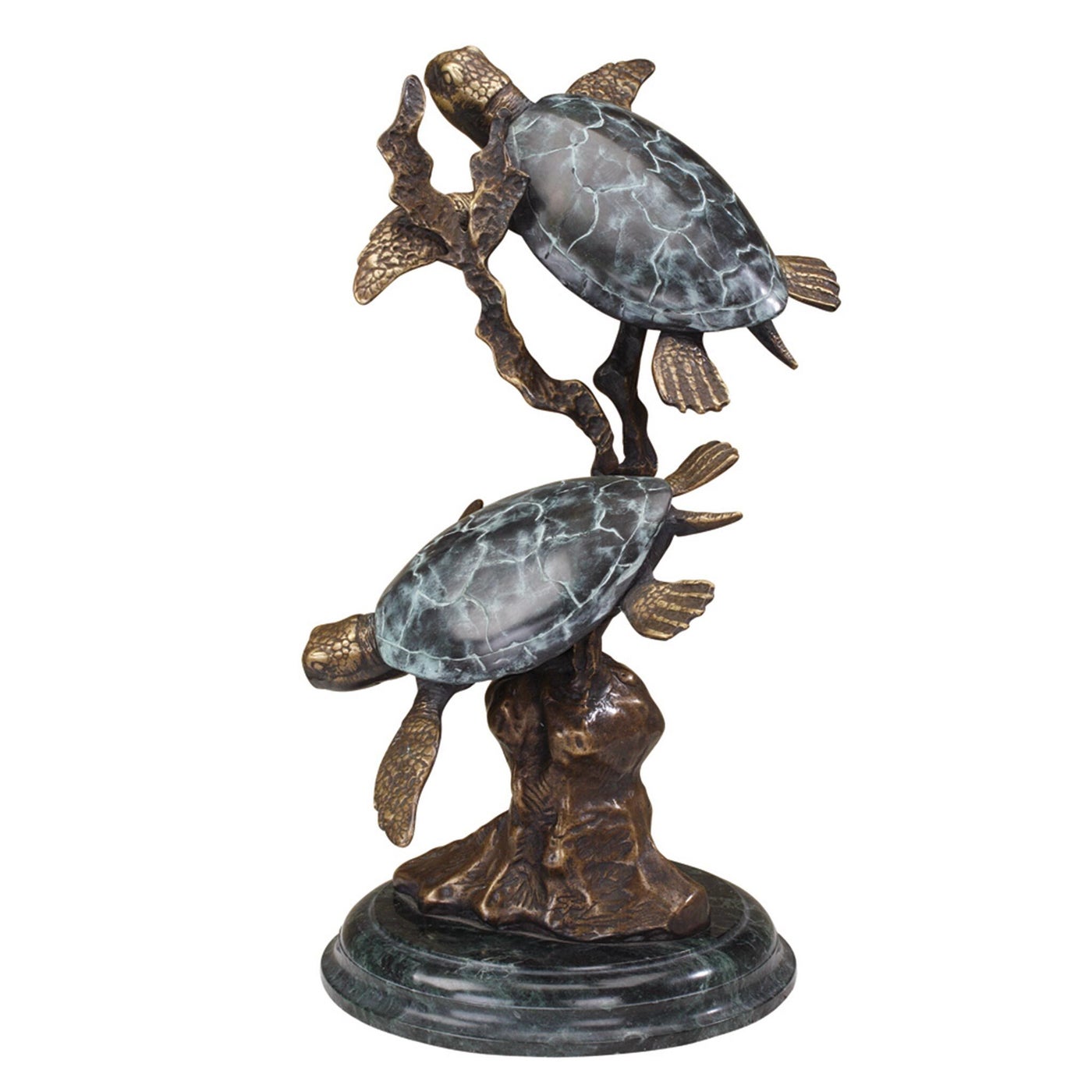 Large Sea Turtle Duet Sculpture