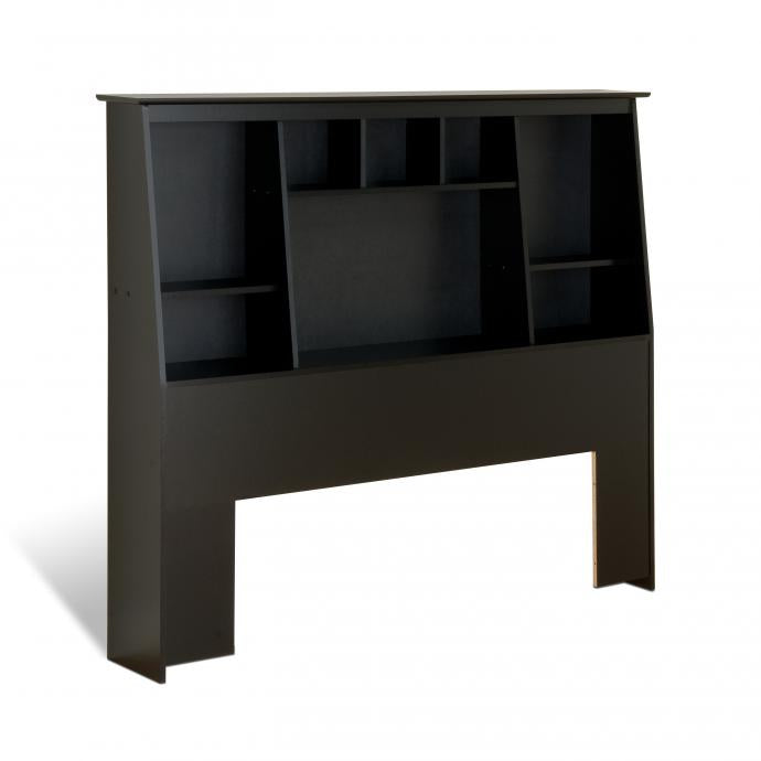 Full/Queen Tall Slant-Back Bookcase Headboard
