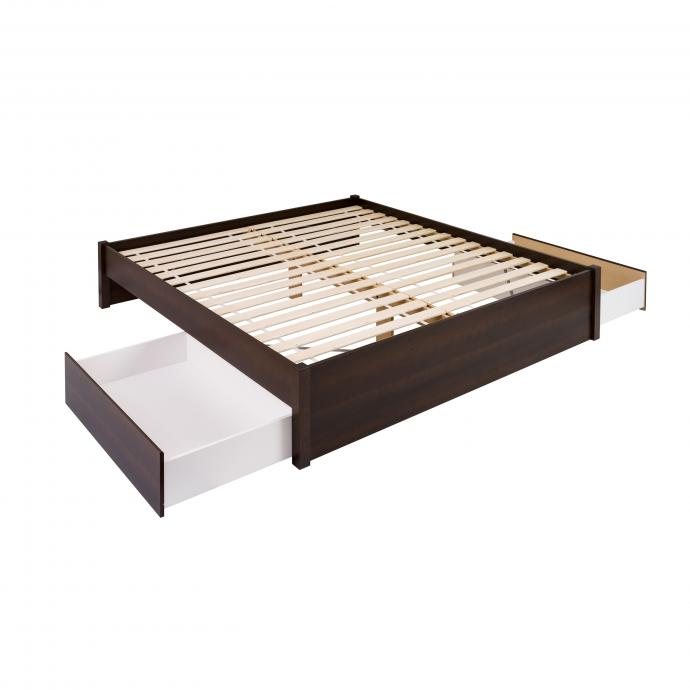 King Select 4-Post Platform Bed with 2 Drawers