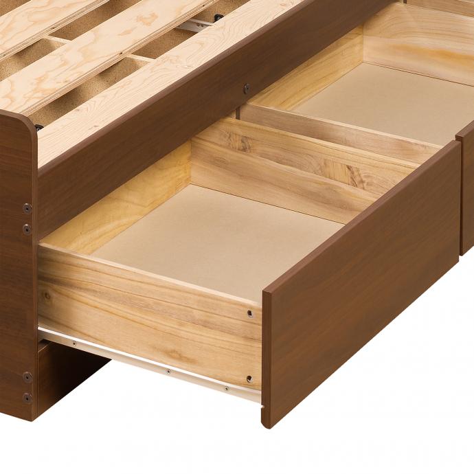 Queen Mate’s Platform Storage Bed with 6 Drawers