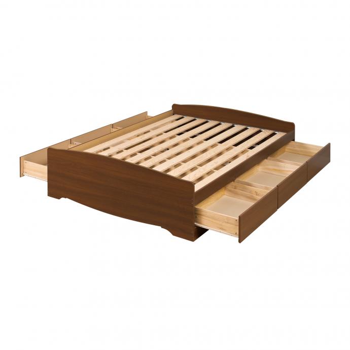 Queen Mate’s Platform Storage Bed with 6 Drawers