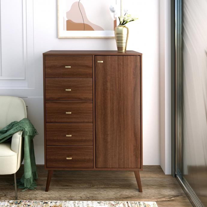 Milo 5-drawer Chest with Door