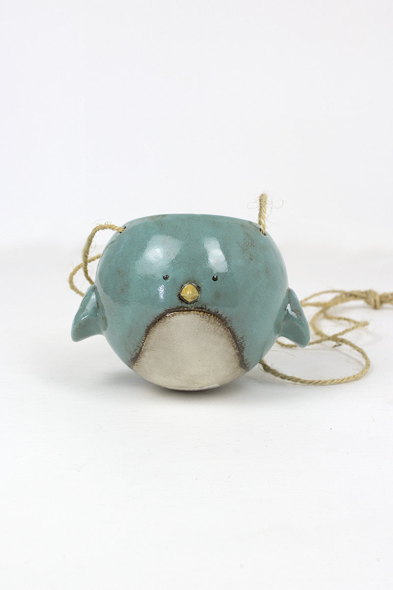 CERAMIC HANGING BIRD PLANTER