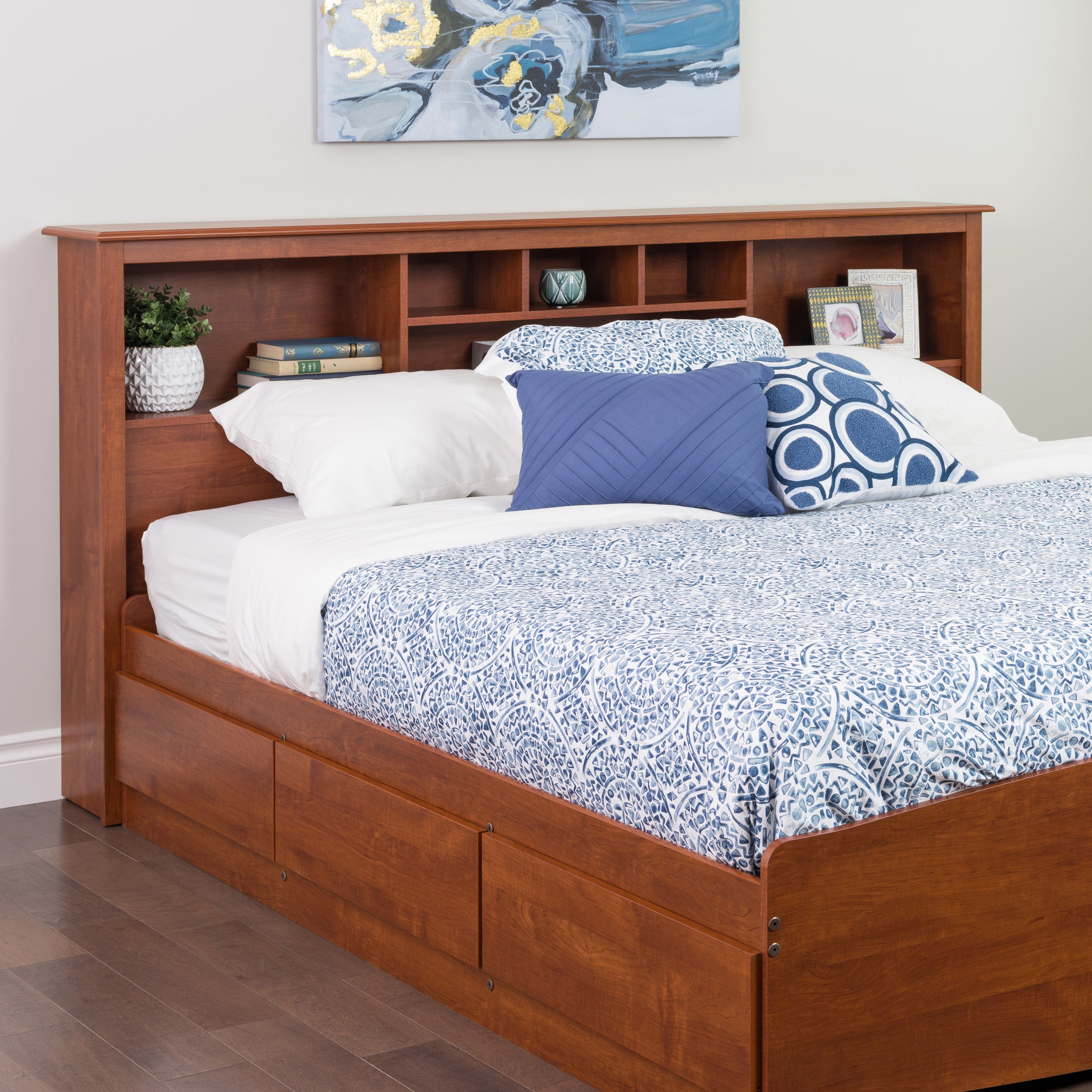 King Bookcase Headboard