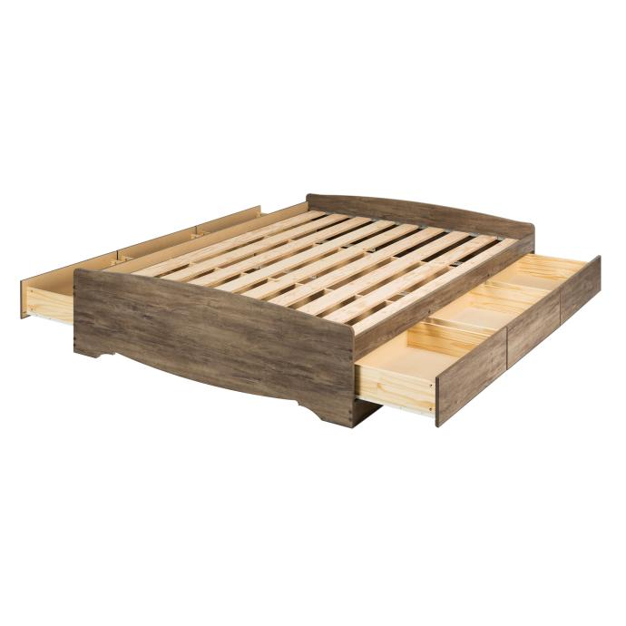 Queen Mate’s Platform Storage Bed with 6 Drawers