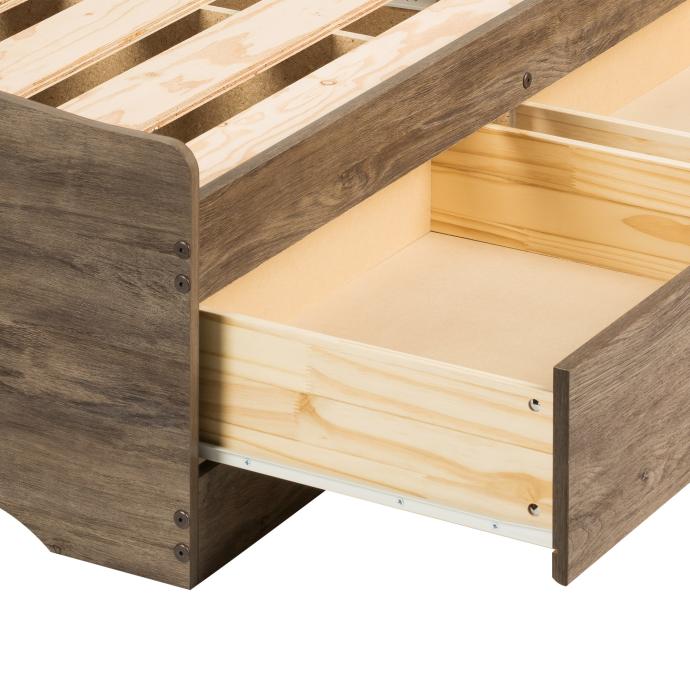 Queen Mate’s Platform Storage Bed with 6 Drawers