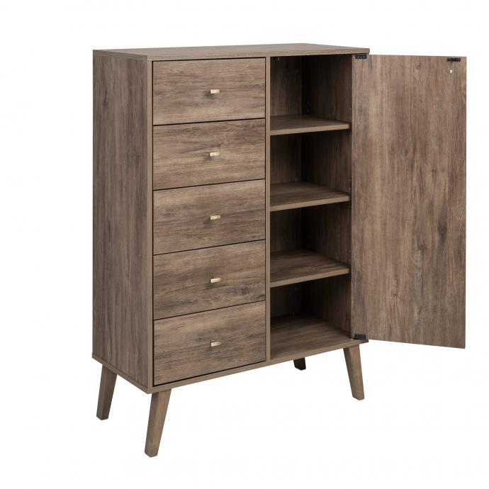 Milo 5-drawer Chest with Door