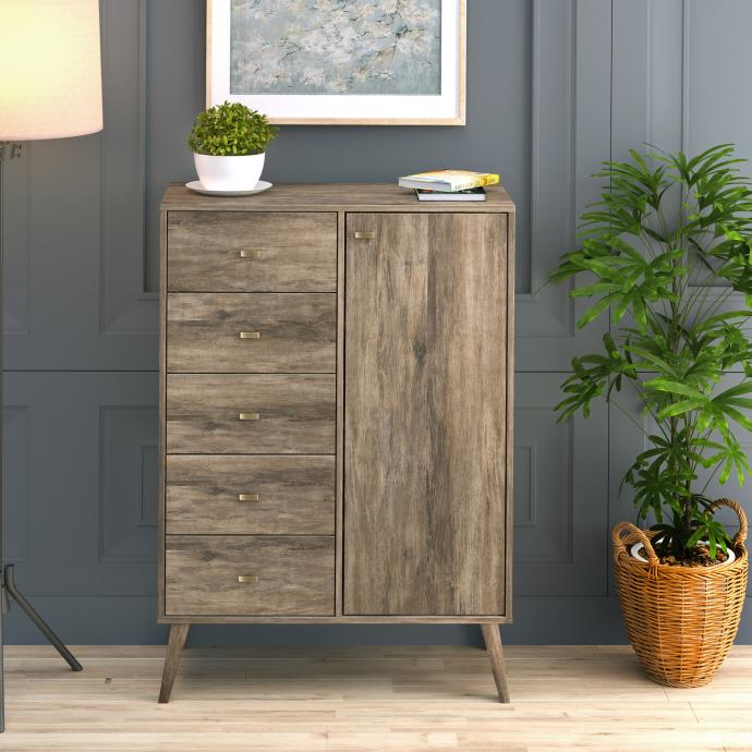 Milo 5-drawer Chest with Door