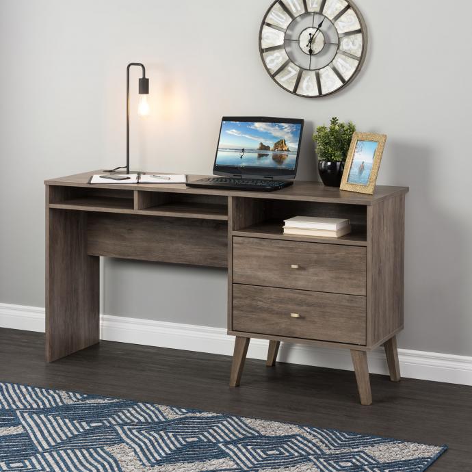 Milo Desk with Side Storage and 2 Drawers