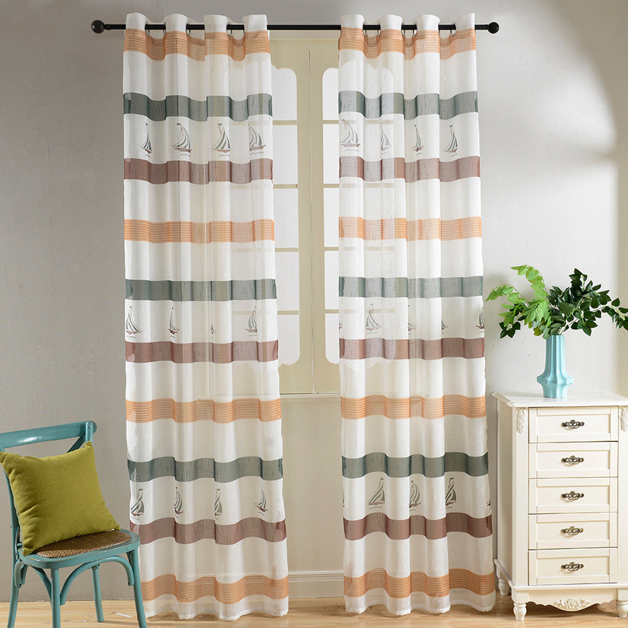 Sheer Curtain Panels - Dolce Mela - Bermuda 60x100