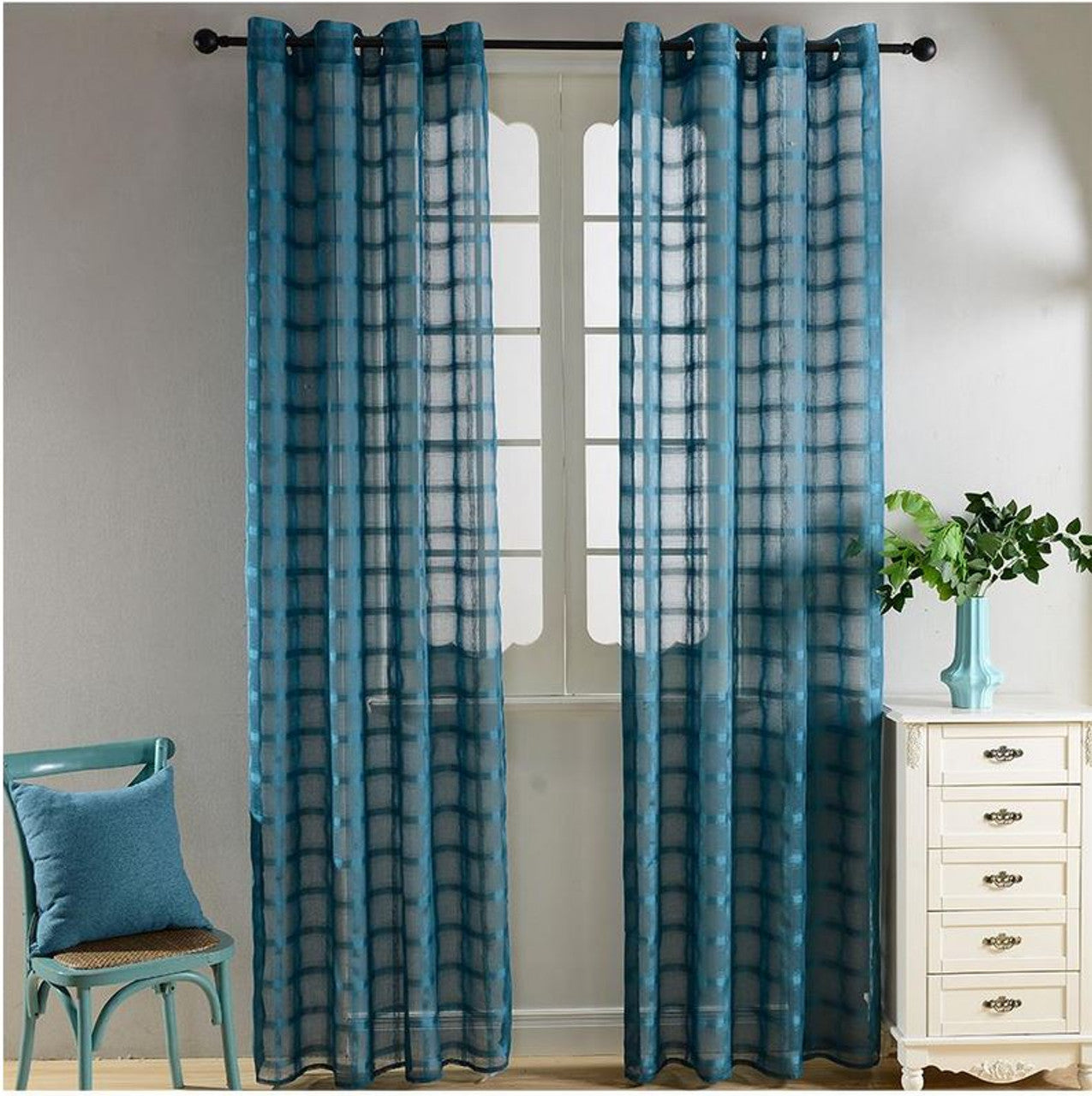 Sheer Curtain Panels - Dolce Mela - Santa Cruz 60x100
