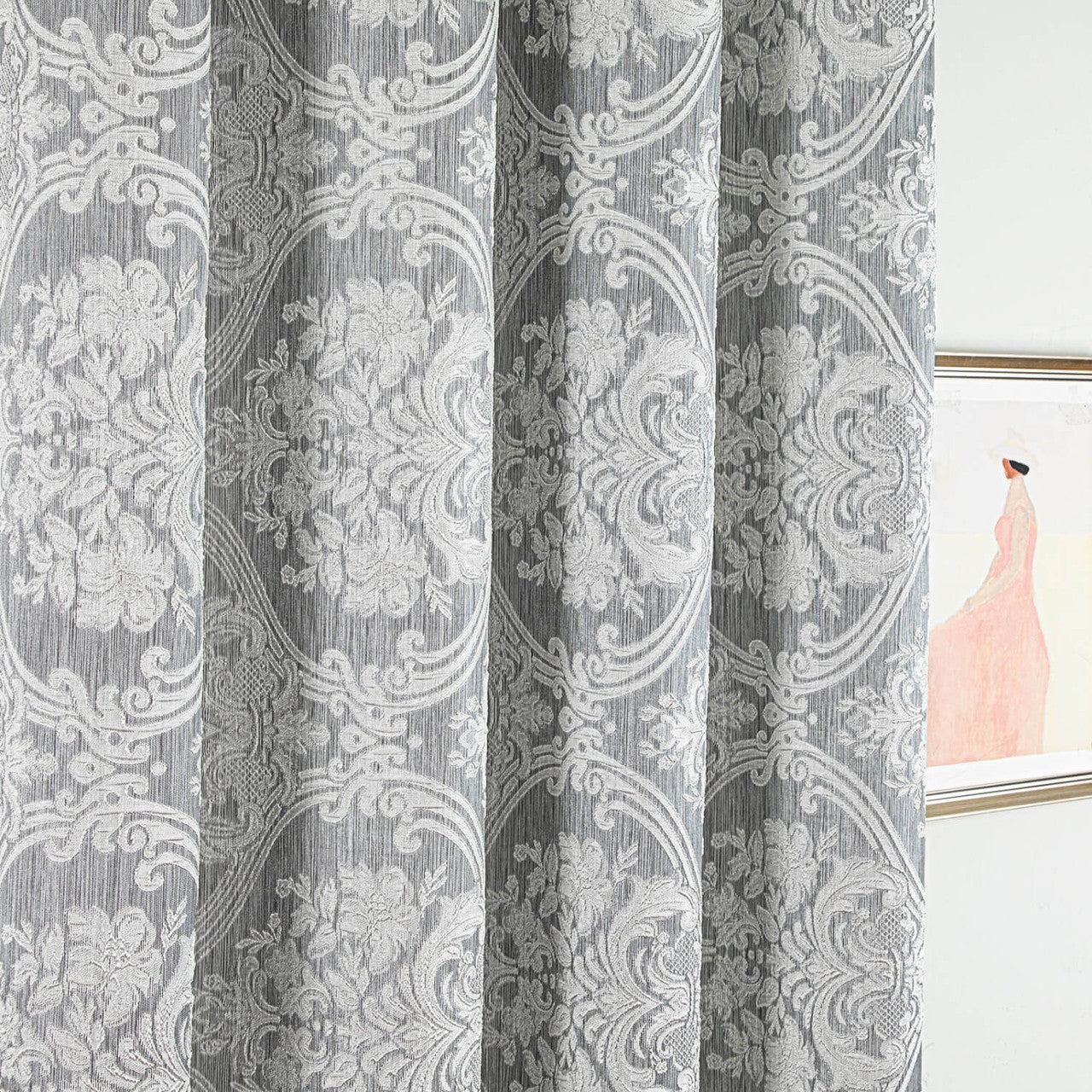 Curtain Panel Semi-Blackout Drapes, Dolce Mela Athena 60x100