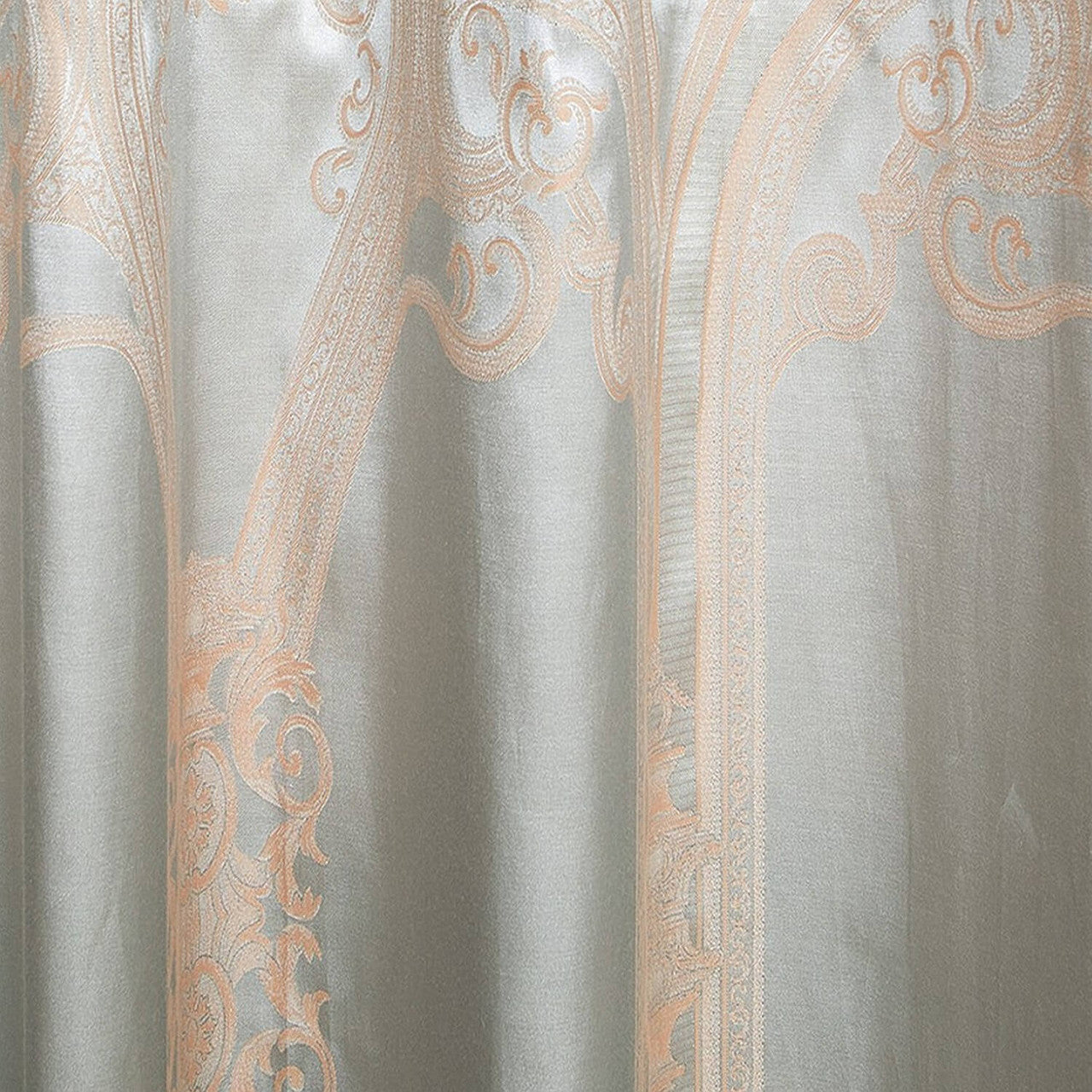 Curtains Damask Jacquard Grommet Semi-Blackout, Rouen by Dolce-Mela 60x100