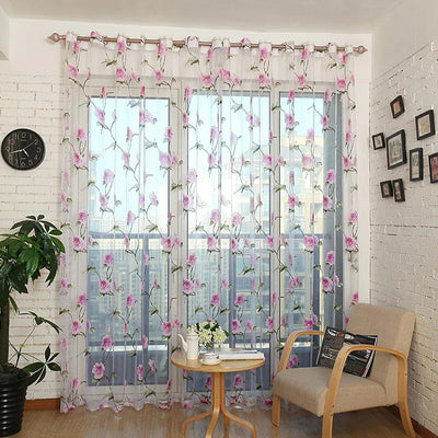 Dolce Mela Sheer Curtain Panels - Paris 60x100