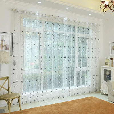 Dolce Mela Sheer Curtain Panels - Pearly 60x100