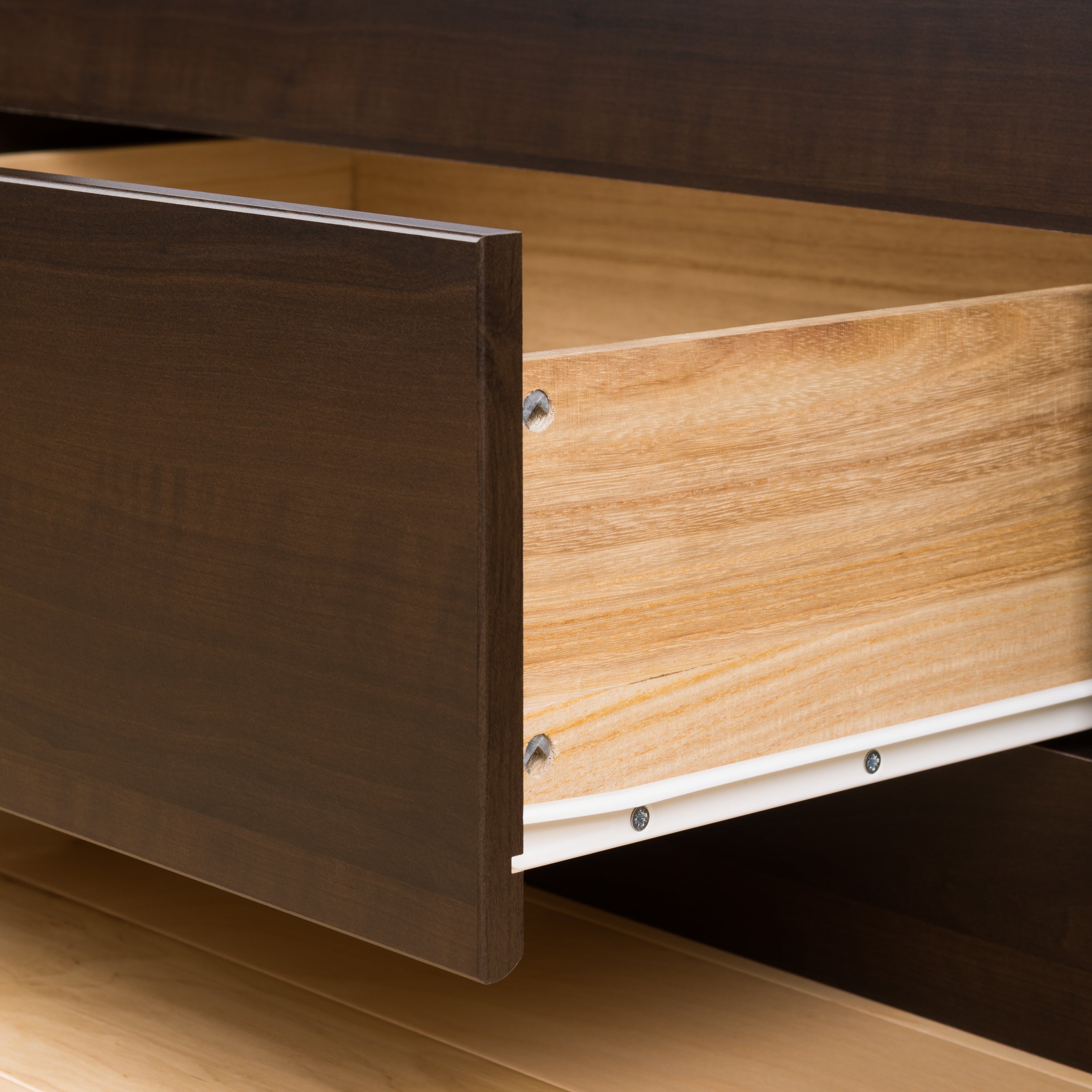 Prepac Manhattan Wooden King Bookcase Platform Storage Bed in Espresso
