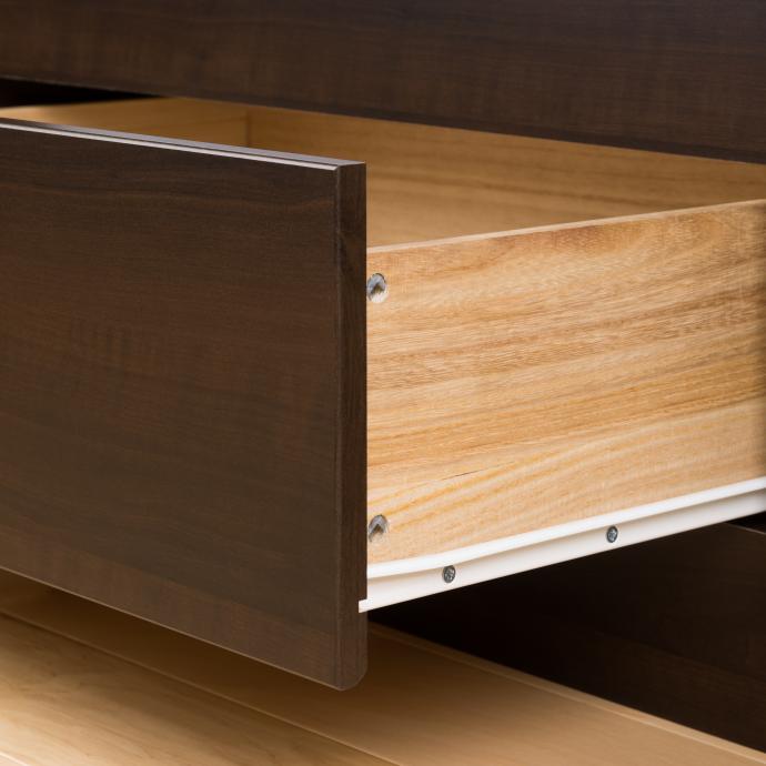 Queen Mate’s Platform Storage Bed with 6 Drawers