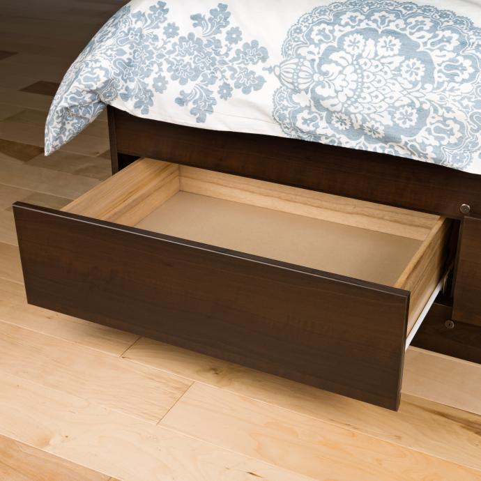 Queen Mate’s Platform Storage Bed with 6 Drawers