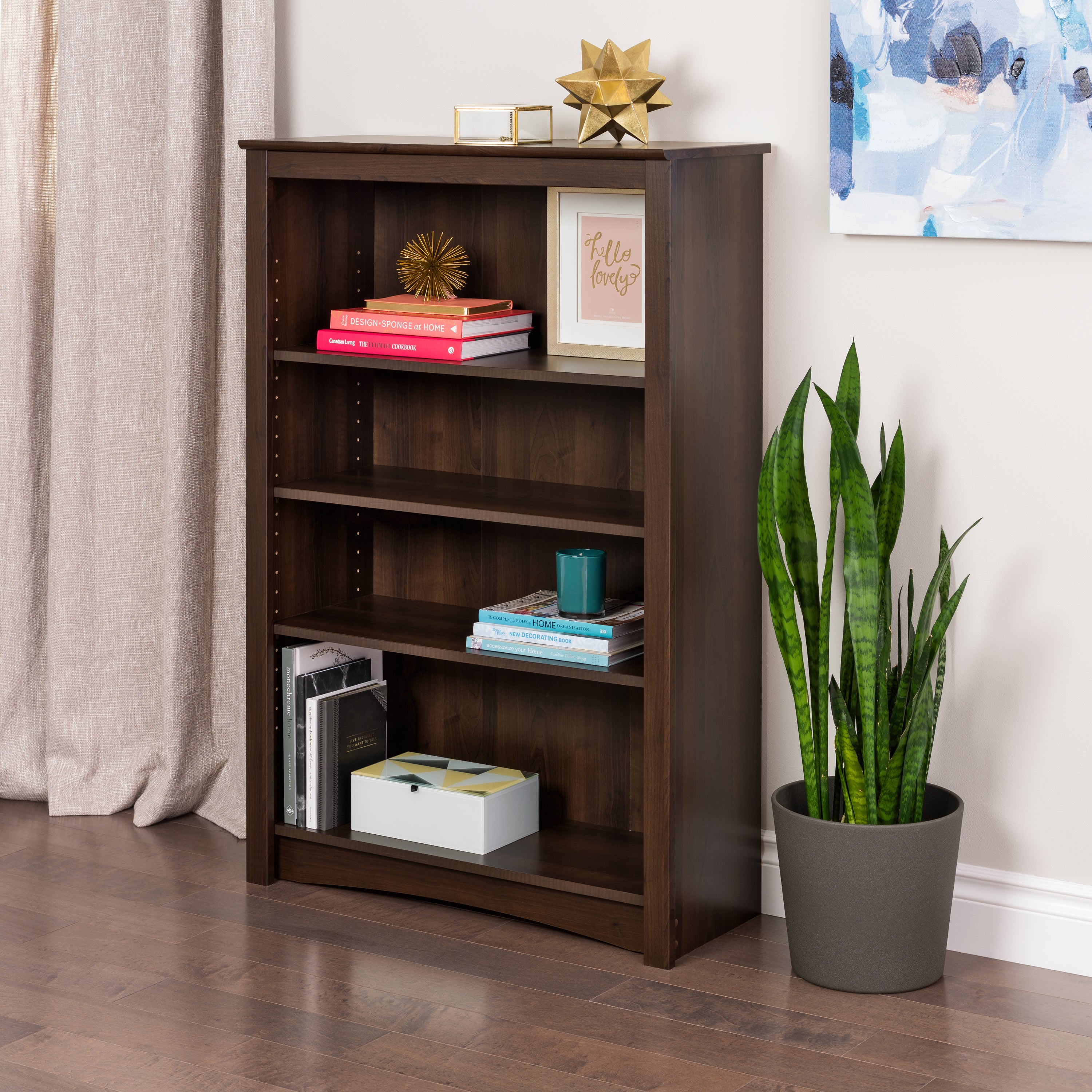 4-shelf Bookcase