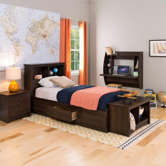 Floating Desk with Storage