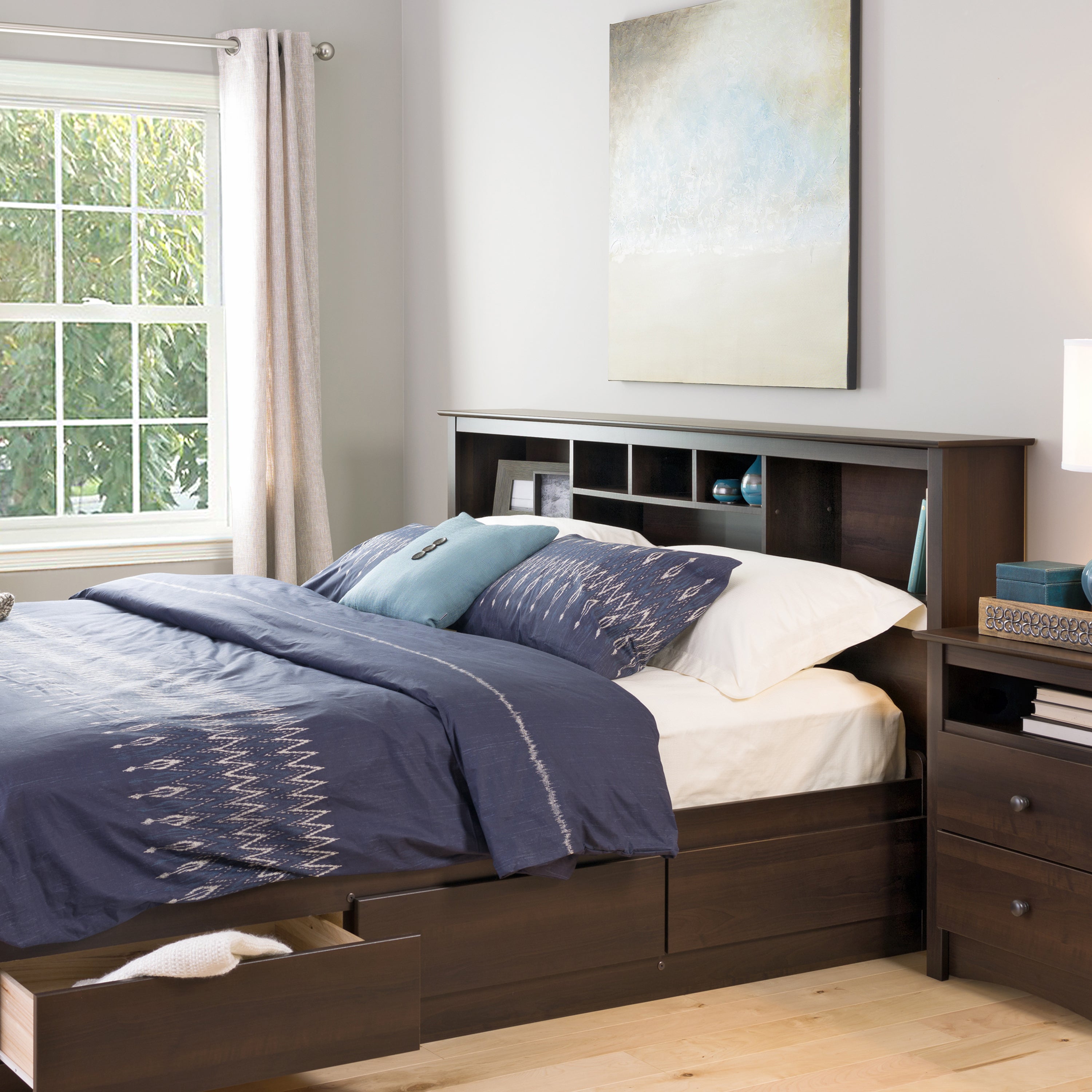 King Bookcase Headboard