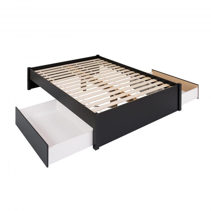 Queen Select 4-Post Platform Bed with 2 Drawers