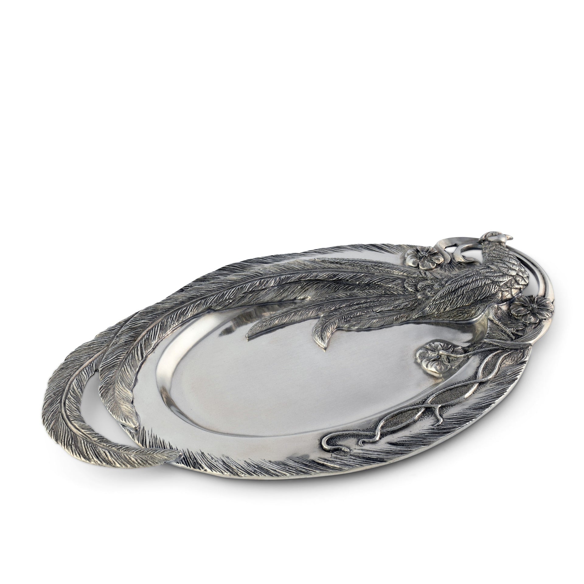 PHEASANT FEATHER OBLONG TRAY