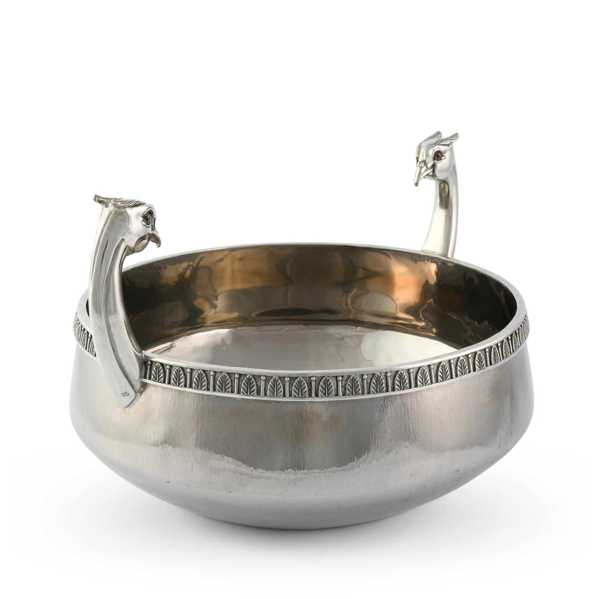 PHEASANT STAINLESS STEEL SERVER BOWL