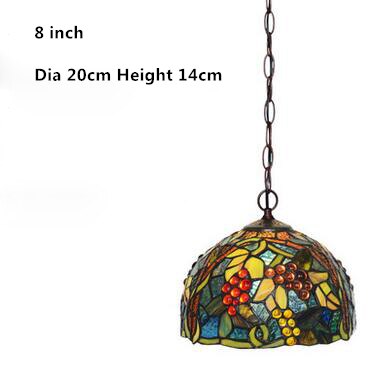 FUMAT Modern Pendant Ceiling Lamps Tiffany Grape Stained Glass Kitchen fixture Ceiling Chandelier Hanging
