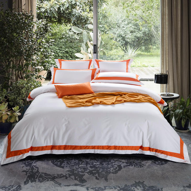 Premium 100%Cotton Hotel White Bedding Set Luxury Queen King California US size Duvet Cover Bed Sheet Fitted sheet Pillowcases