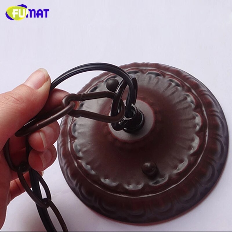 FUMAT Modern Pendant Ceiling Lamps Tiffany Grape Stained Glass Kitchen fixture Ceiling Chandelier Hanging