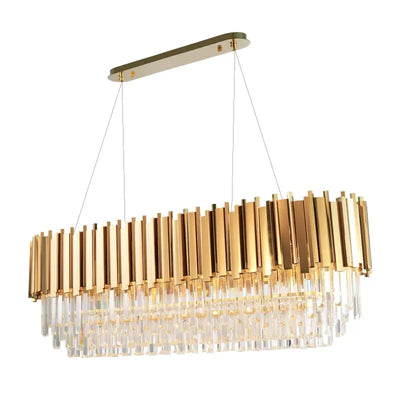 Manggic Luxury Gold Glitter Crystal Chandelier Living Room Lamp Hotel Decoration Can Be Customized Size