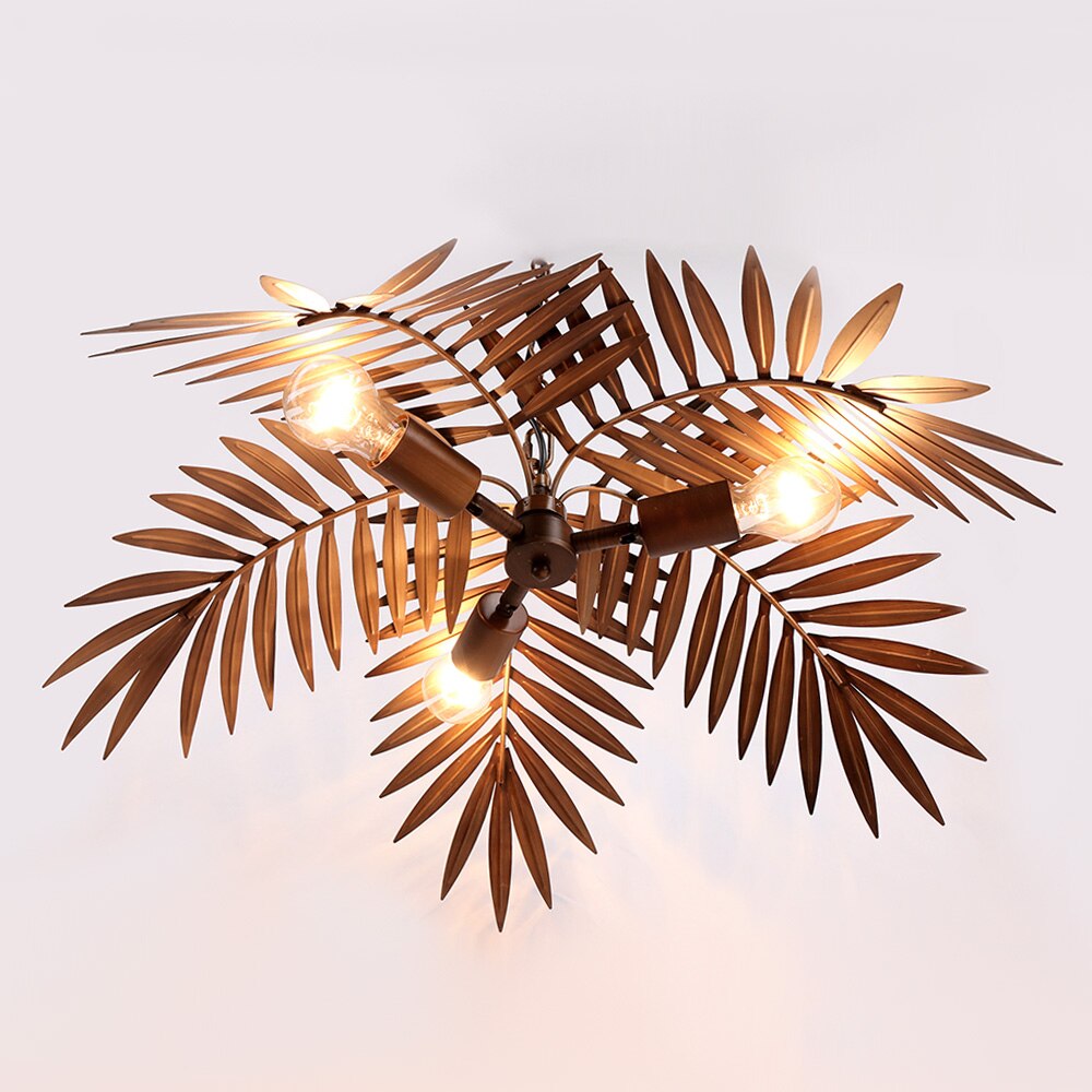 Vintage loft coconut tree lights LED E27/E26 ceiling lamp for living room bedroom restuarant cafe hotel decoration Ceiling light
