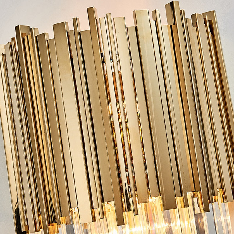 Youlaike Modern LED Wall Sconce Light AC110-240V Creative Design Gold Creative Home Decoration Light Fixture Bedside Wall Lamp