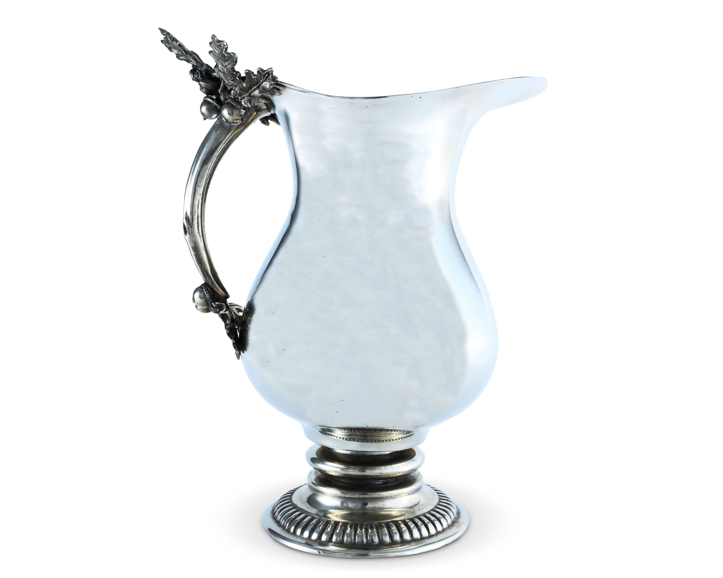 PEWTER OAK LEAF PITCHER