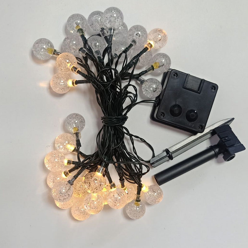Christmas day landscape camholic ball LED light flashlight outdoor decorative lamp atmosphere light solar light string