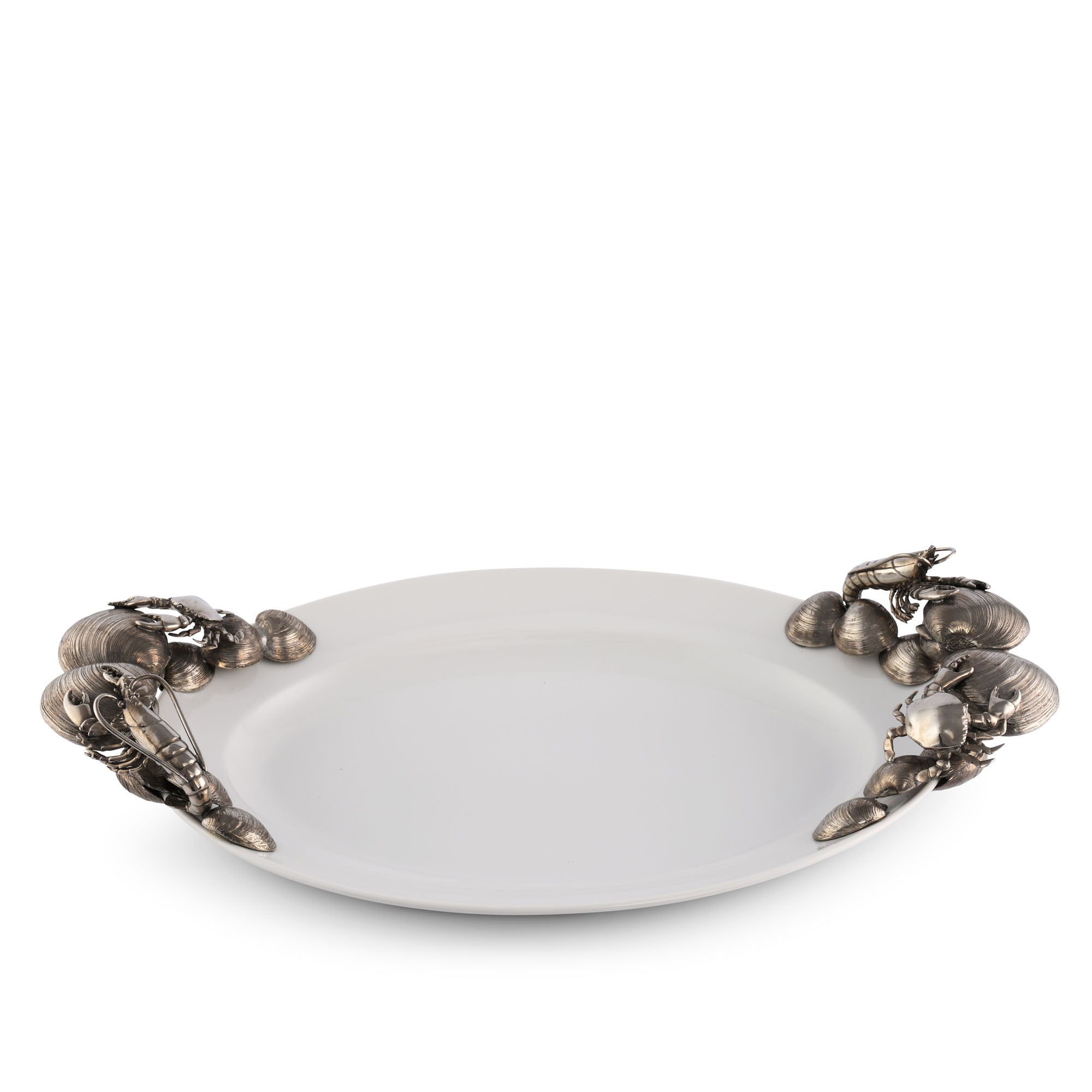 MARINE LIFE LARGE STONEWARE TRAY