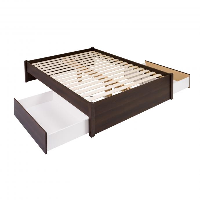 Queen Select 4-Post Platform Bed with 2 Drawers