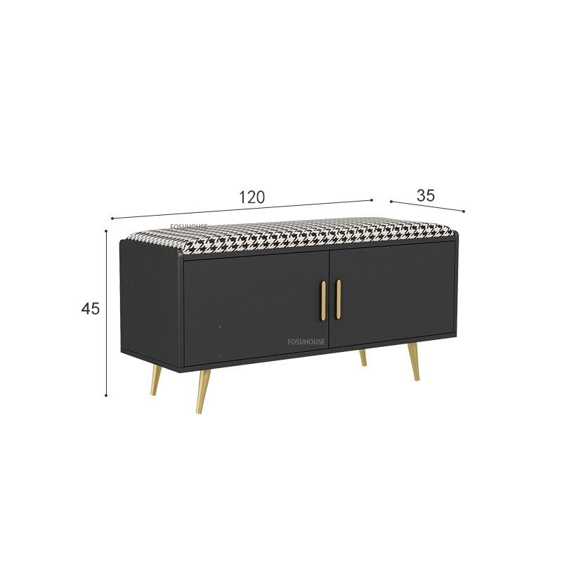 Nordic Home Shoe Cabinets Shoe Changing Stool for Living Room Furniture Modern Simple Dorm Room Bench Storage Shoe Rack Shelf