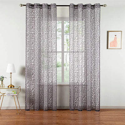 Sheer Curtain Panel Window Treatment - Dolce Mela - Artemis 60x100