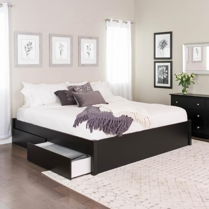 King Select 4-Post Platform Bed with 2 Drawers