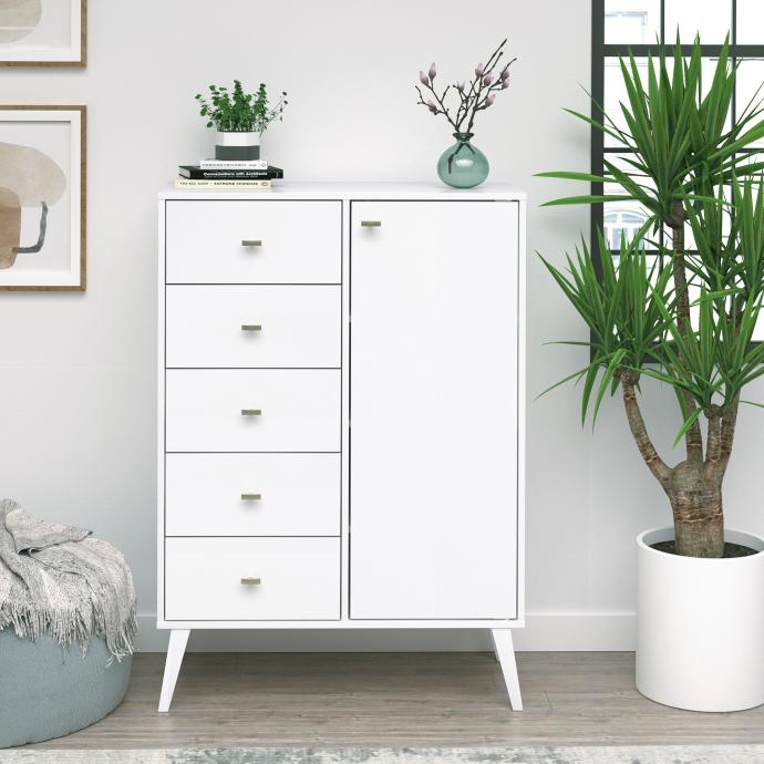 Milo 5-drawer Chest with Door
