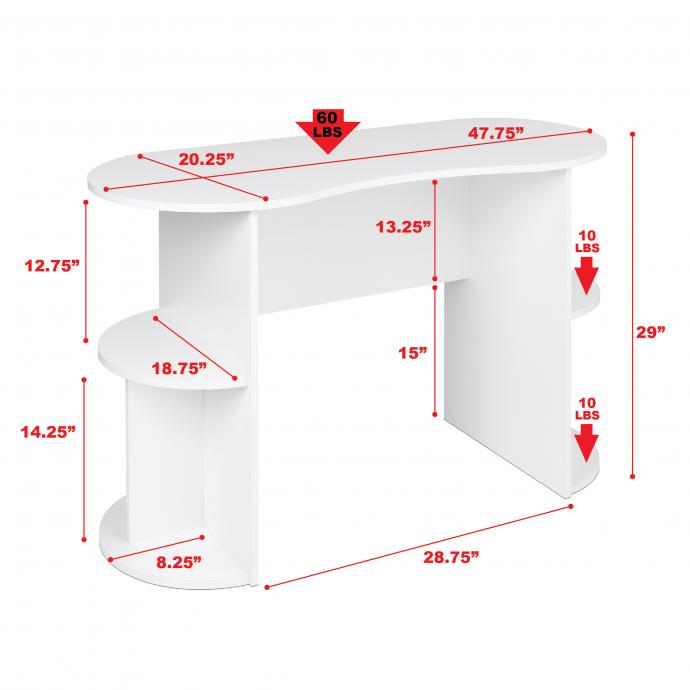 Kurv Compact Student Desk with Storage