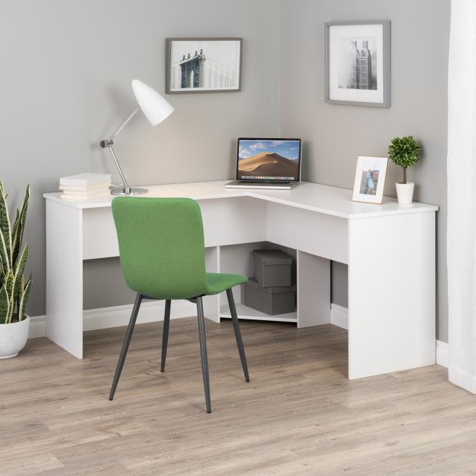L-shaped Desk - White