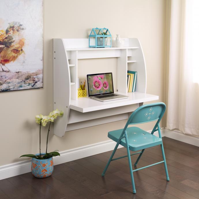 Floating Desk with Storage