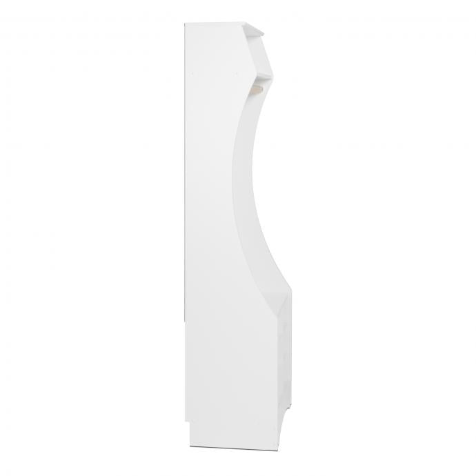 White Compact Wardrobe with Shoe Storage